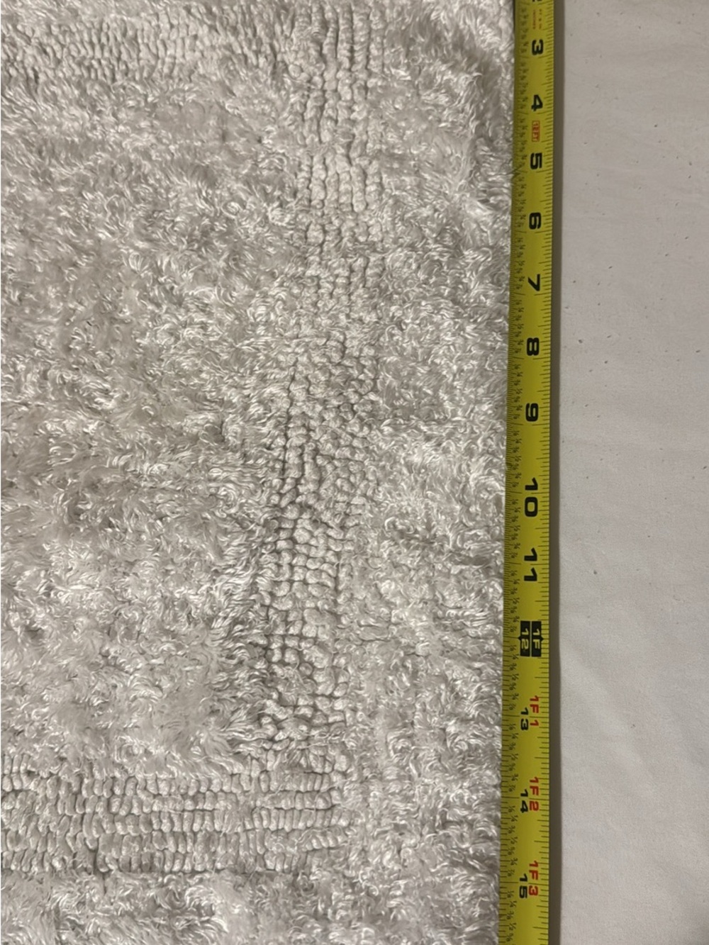 Plush White Bath Rug - Picture 3 of 4